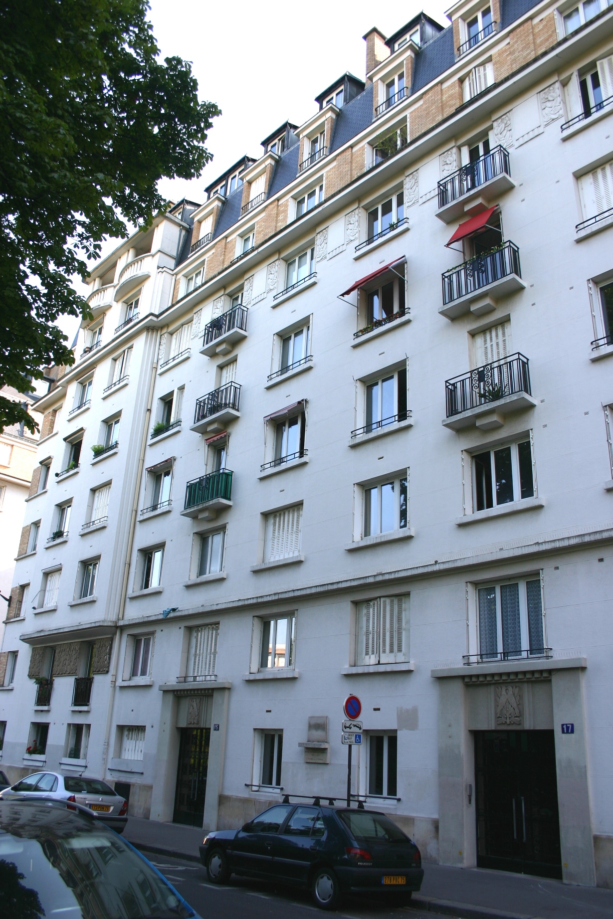 René Jacquemaire Clemenceau's memorial tablet, Paris - 01.JPG
